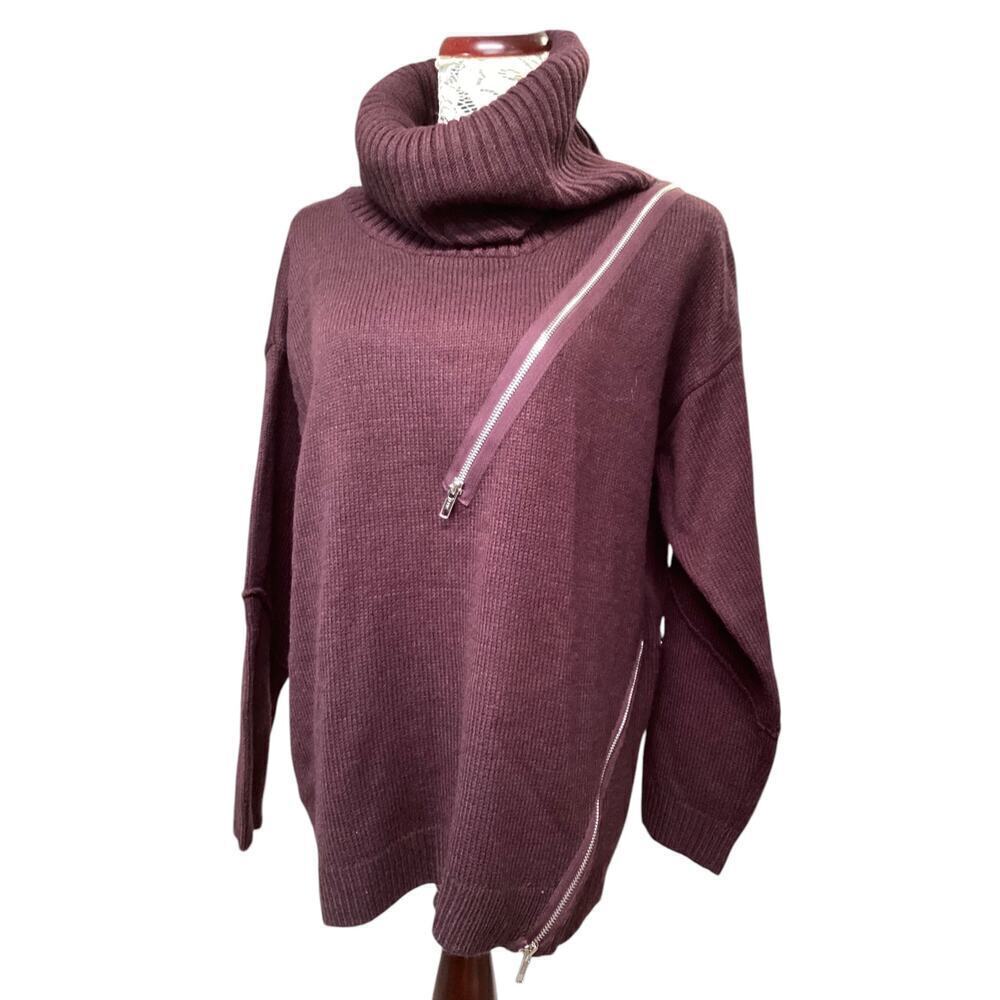 Kate‎ & mallory cowl neck/turtle neck long sleeve sweater women’s L old mauve